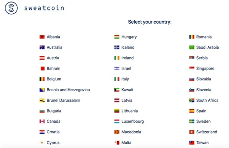Sweatcoin Countries Releases