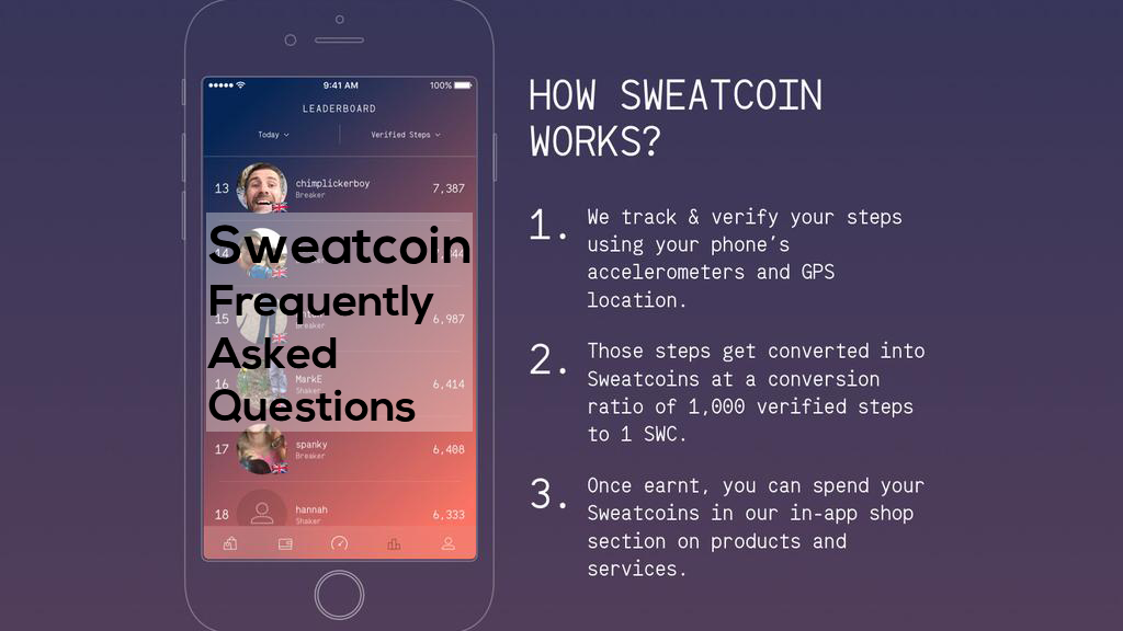 Sweatcoin FAQ - Frequently Asked Questions - Guide - SweatcoinBlog